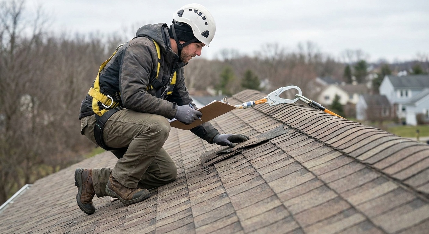 Symbolbild für Steil- und Flachdacharbeiten.